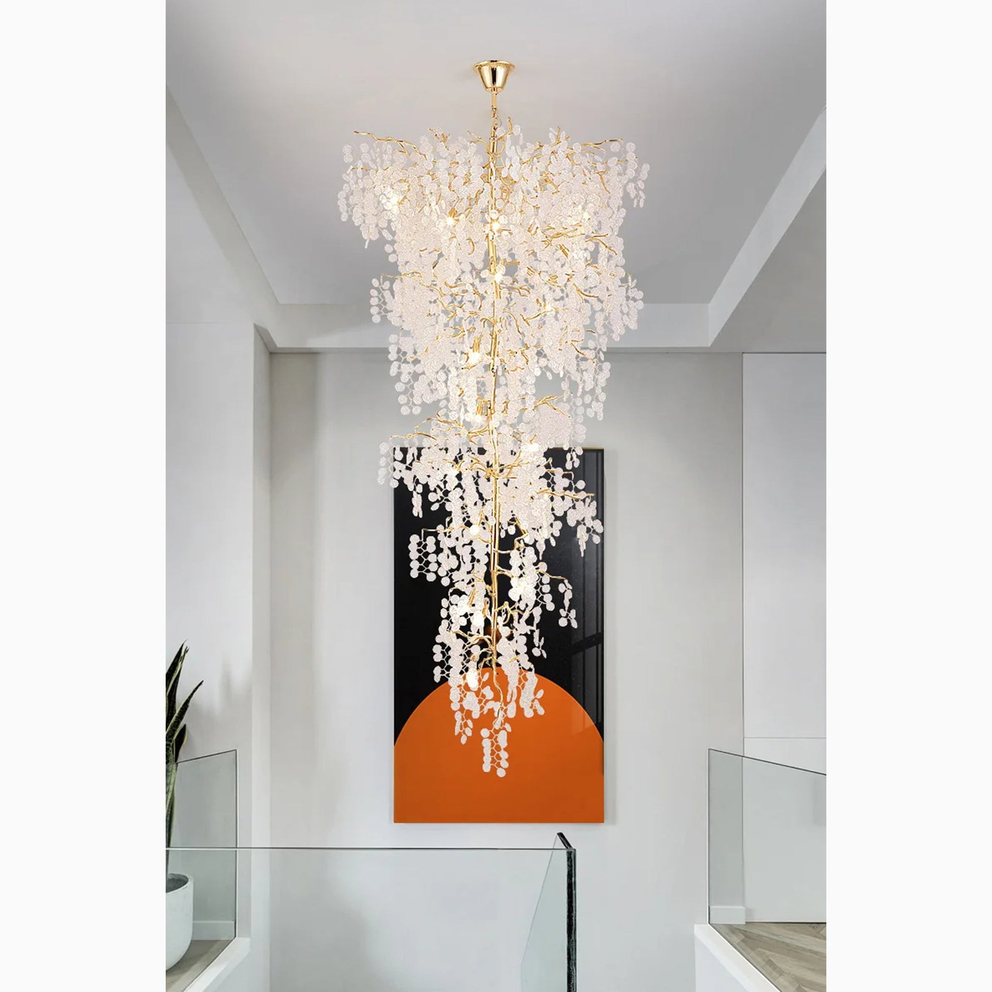 Aidone | Large Luxury Crystal Chandelier For Staircase