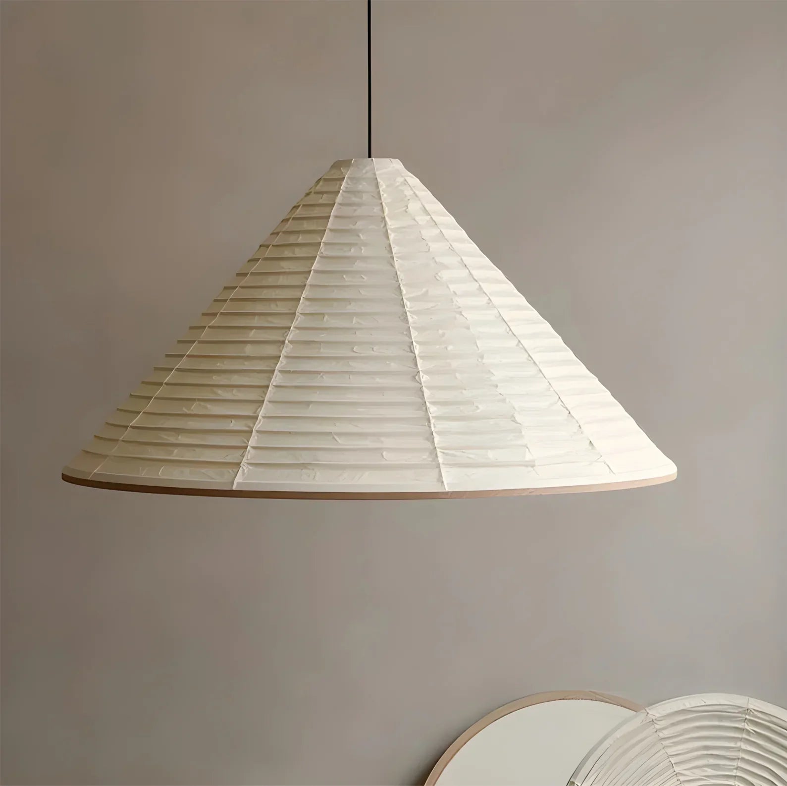 Cone Washi Pendant Light