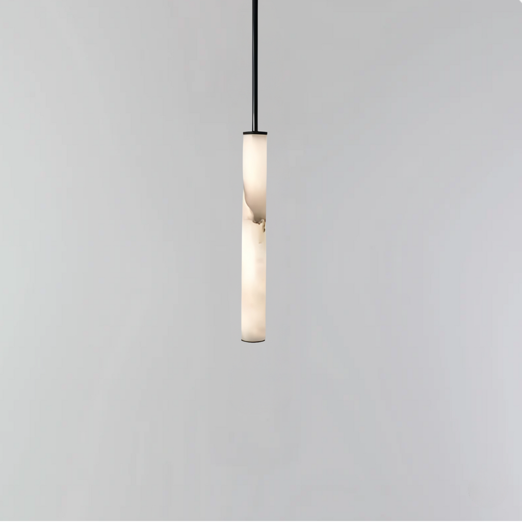 Cylindra LED Pendant Lamp - Marble Natural Stone