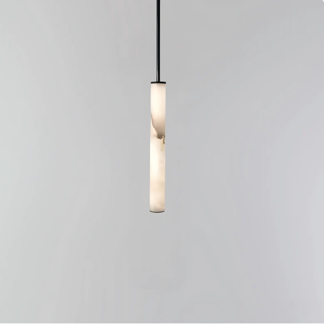 Cylindra LED Pendant Lamp - Marble Natural Stone