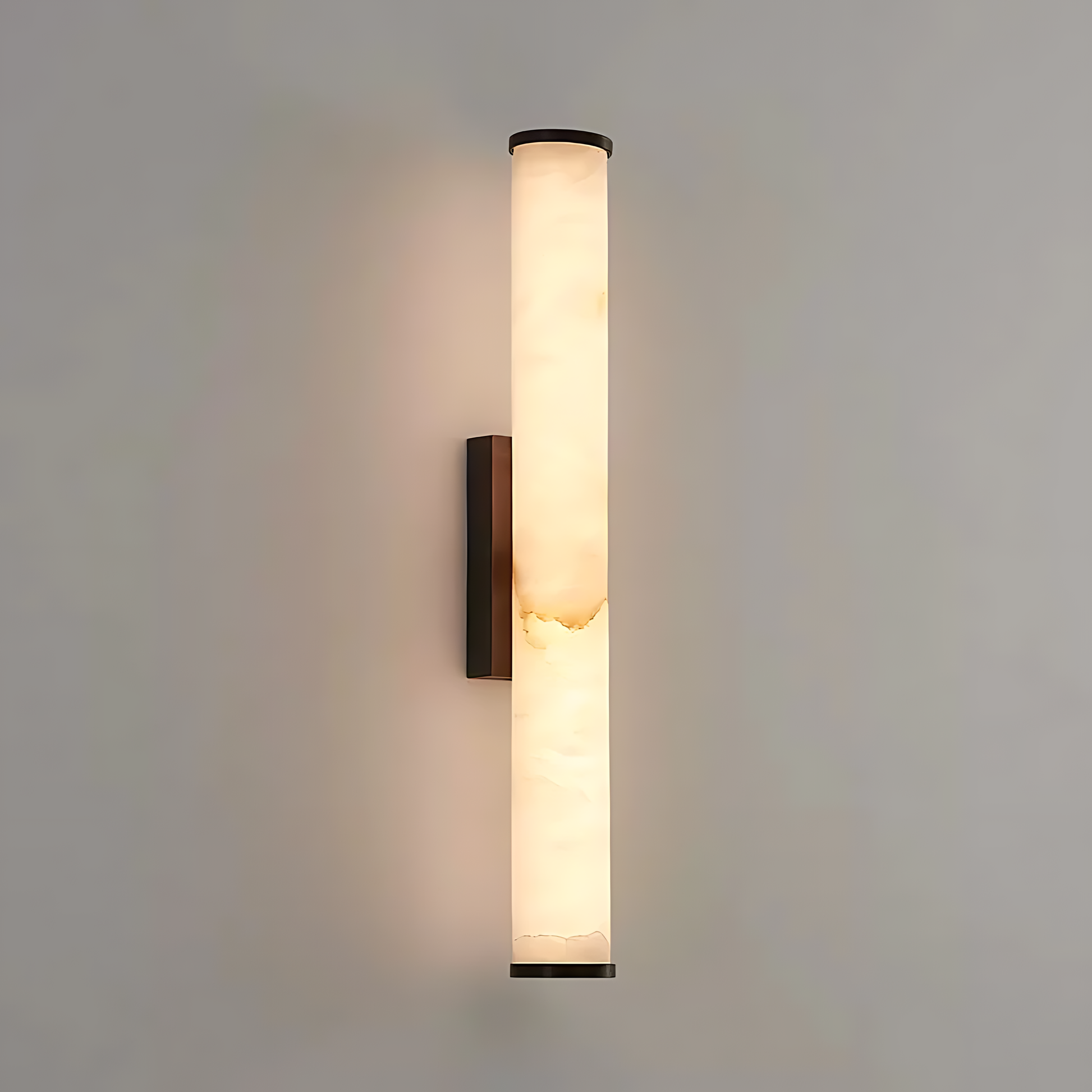 Cylindra LED Wall Lamp - Marble Natural Stone