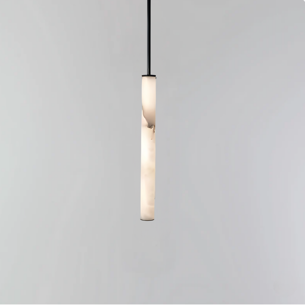 Cylindra LED Pendant Lamp - Marble Natural Stone