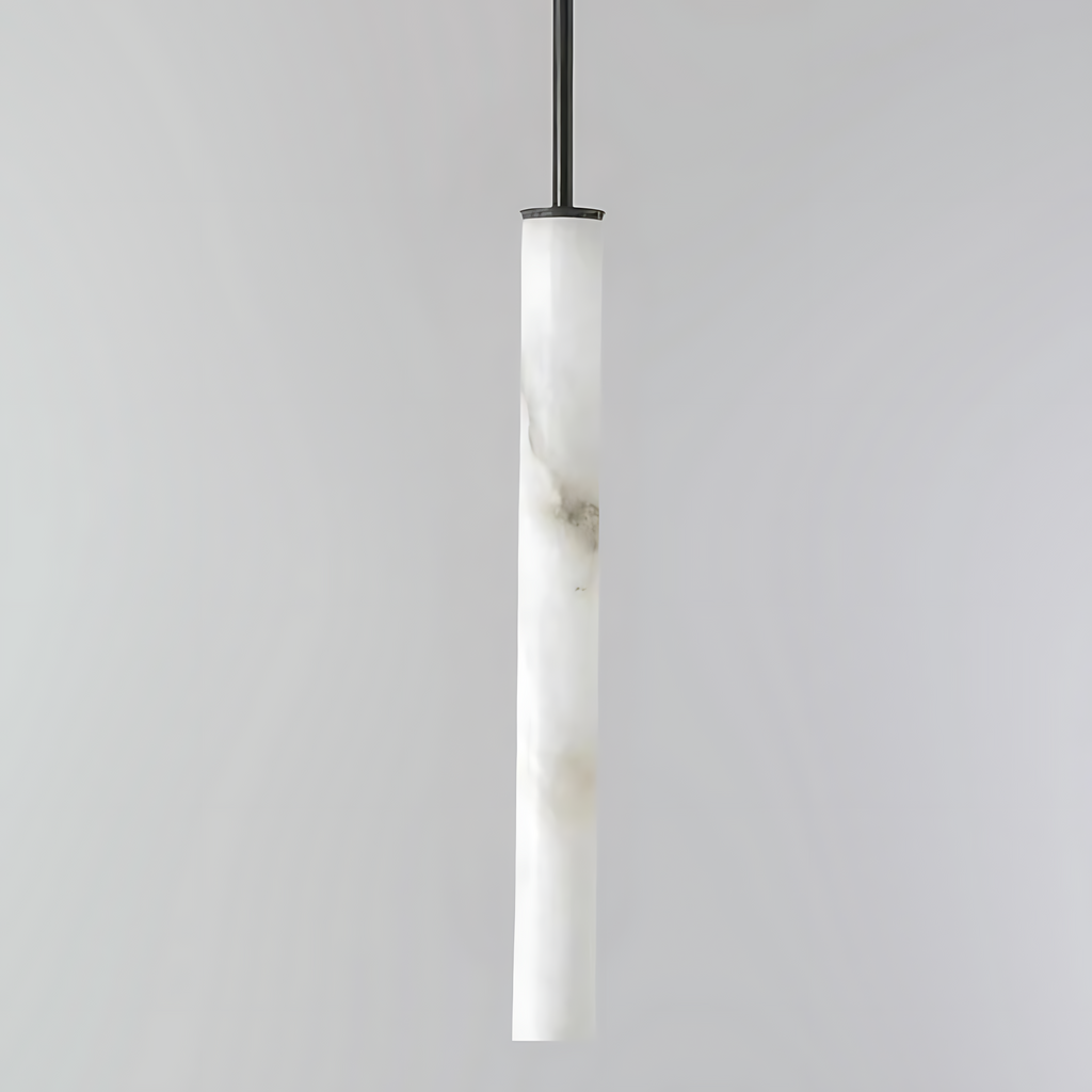 Cylindra LED Pendant Lamp - Marble Natural Stone