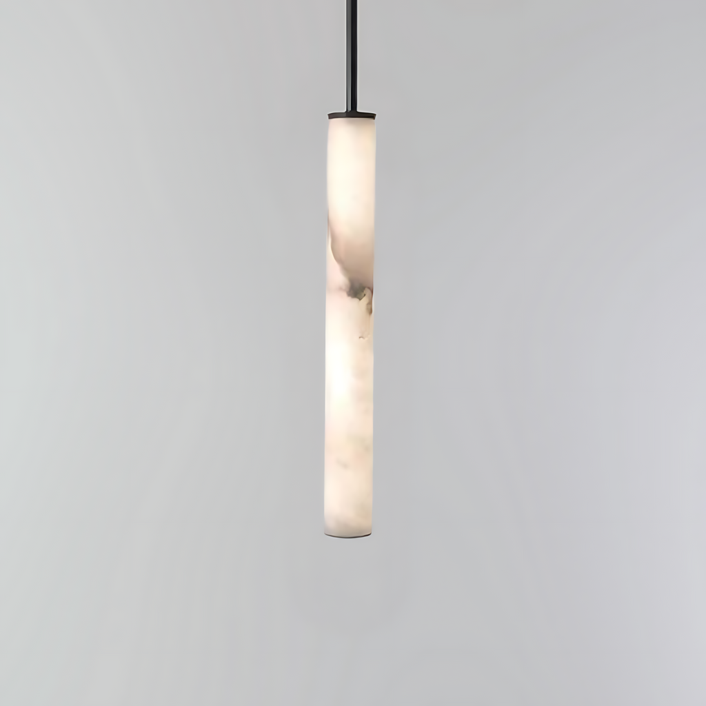 Cylindra LED Pendant Lamp - Marble Natural Stone