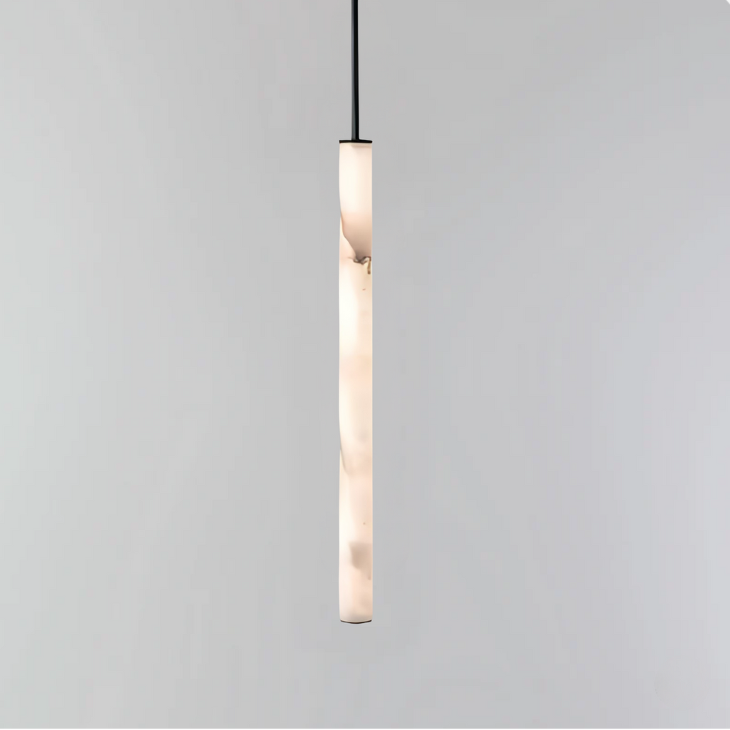Cylindra LED Pendant Lamp - Marble Natural Stone