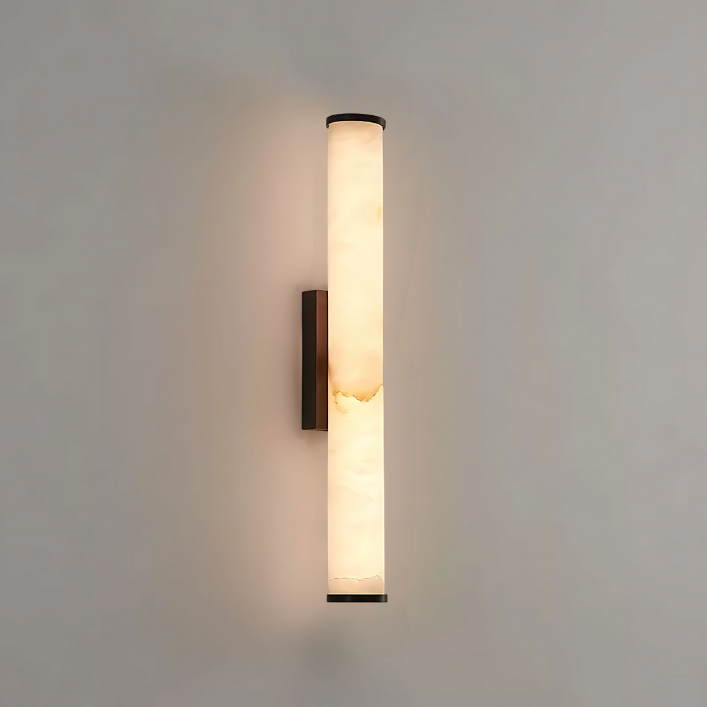 Cylindra LED Wall Lamp - Marble Natural Stone