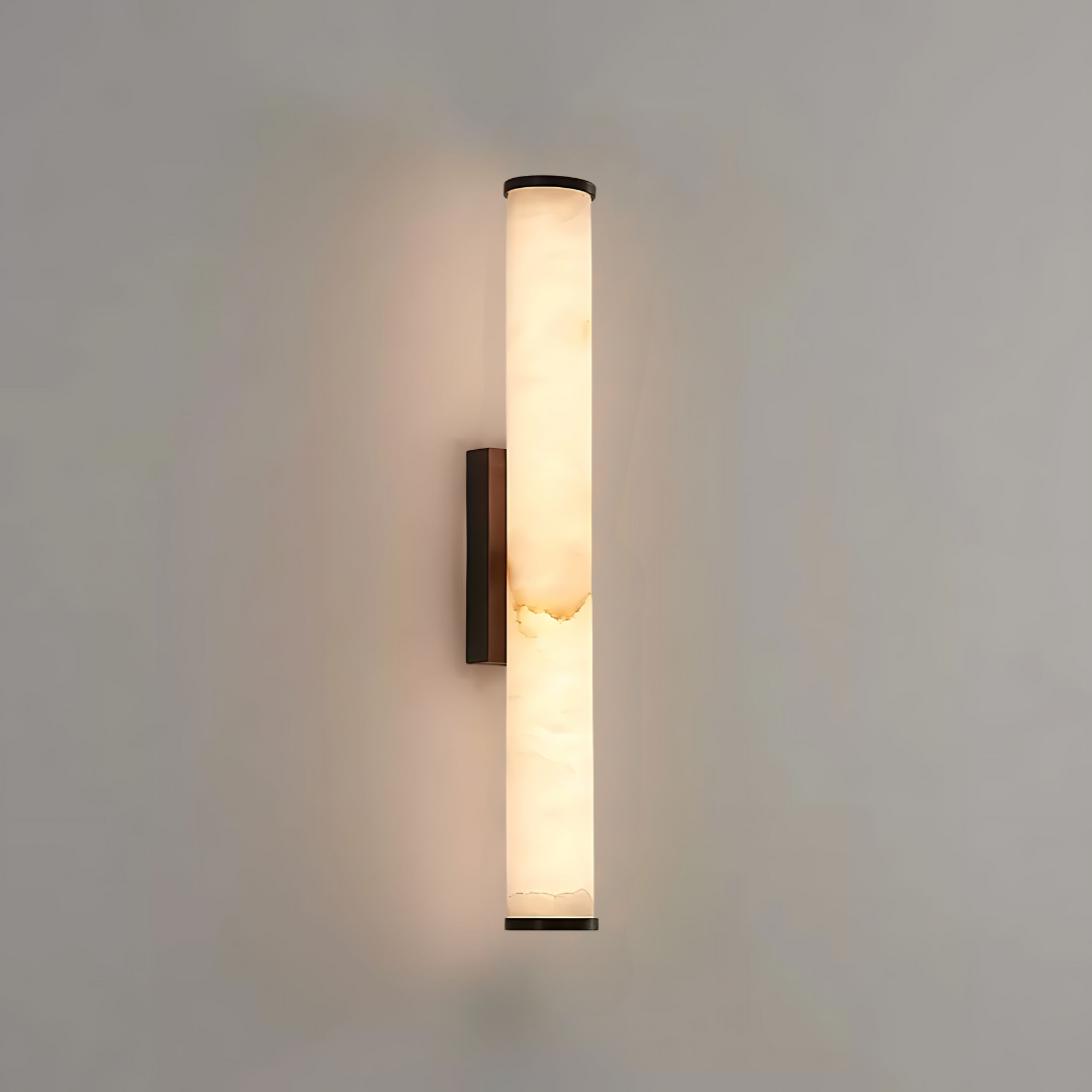 Cylindra LED Wall Lamp - Marble Natural Stone