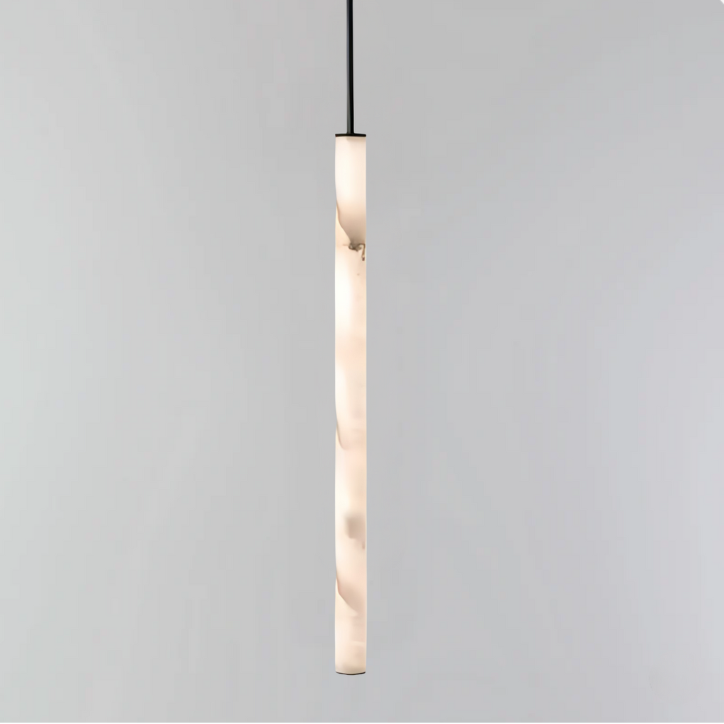 Cylindra LED Pendant Lamp - Marble Natural Stone