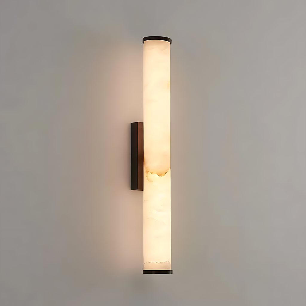 Cylindra LED Wall Lamp - Marble Natural Stone
