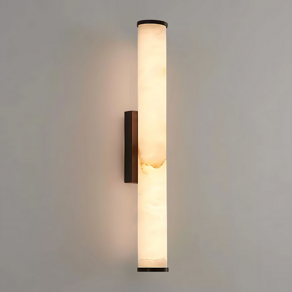 Cylindra LED Wall Lamp - Marble Natural Stone