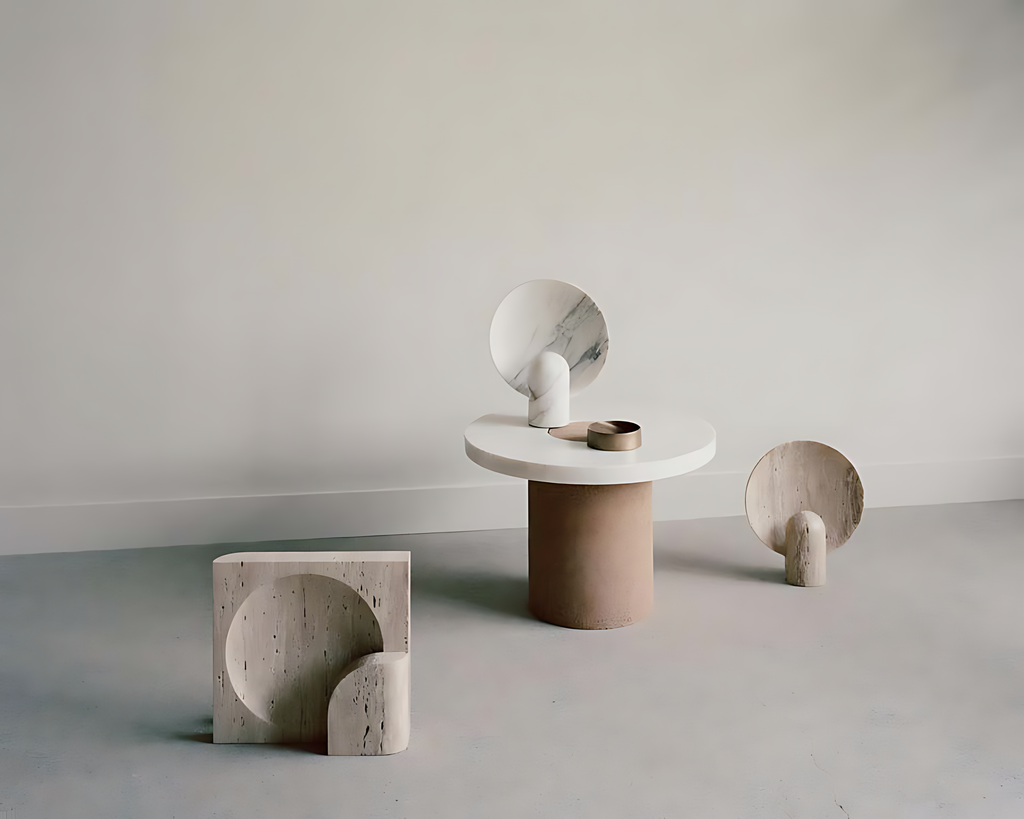 Celeste Table Lamp - White Marble
