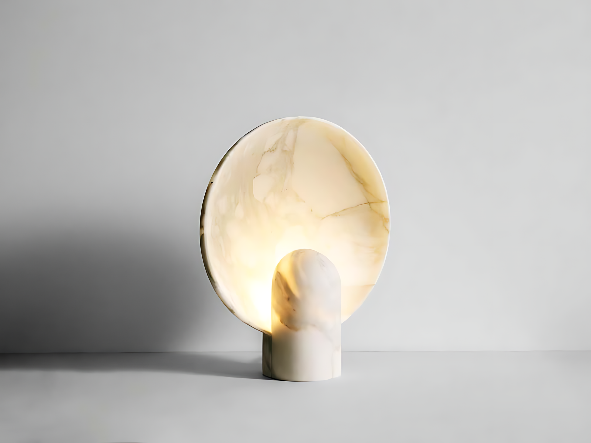 Celeste Table Lamp - White Marble