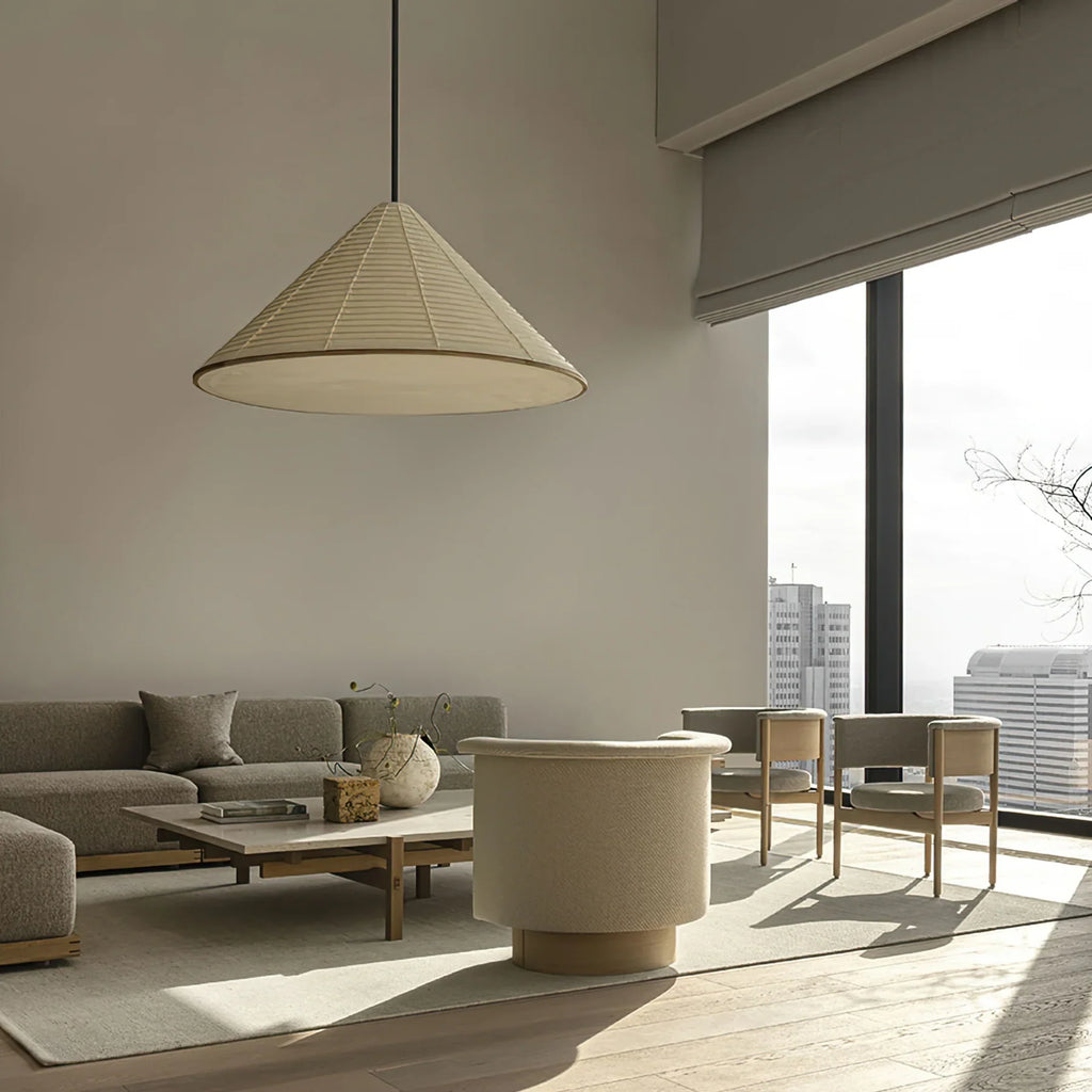 Cone Washi Pendant Light