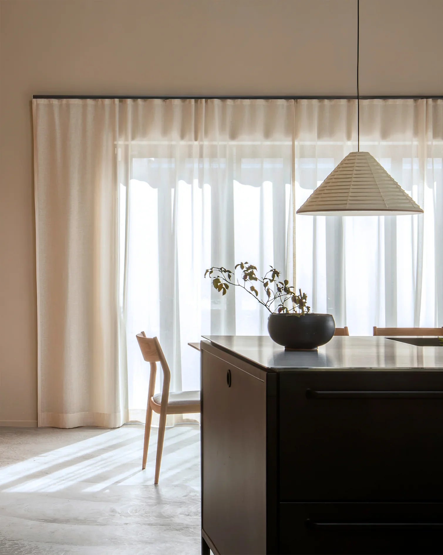 Cone Washi Pendant Light