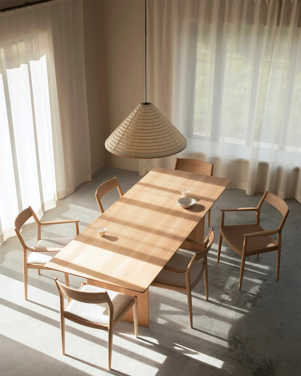 Cone Washi Pendant Light