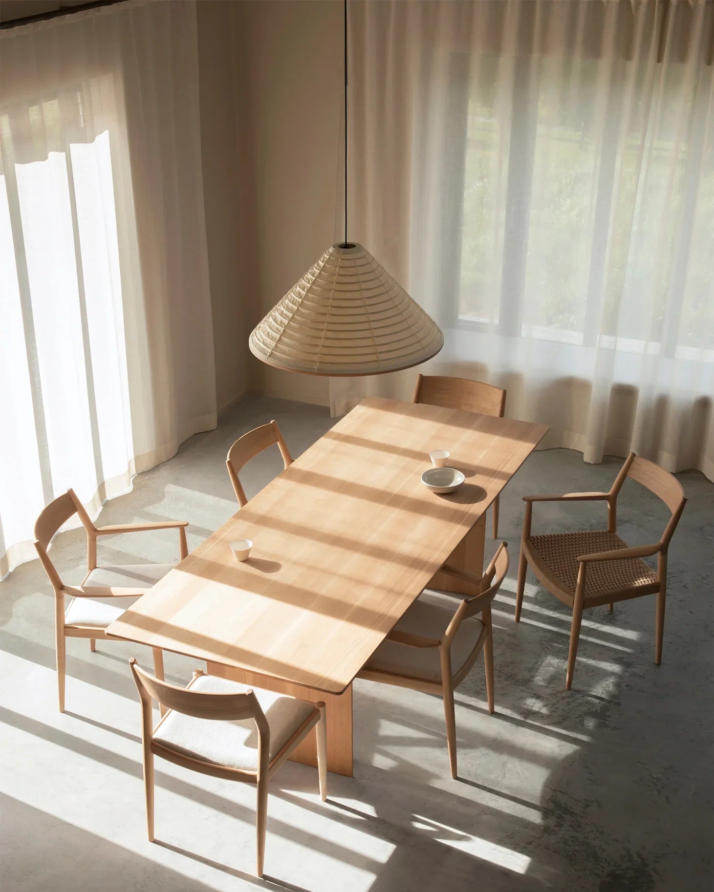 Cone Washi Pendant Light