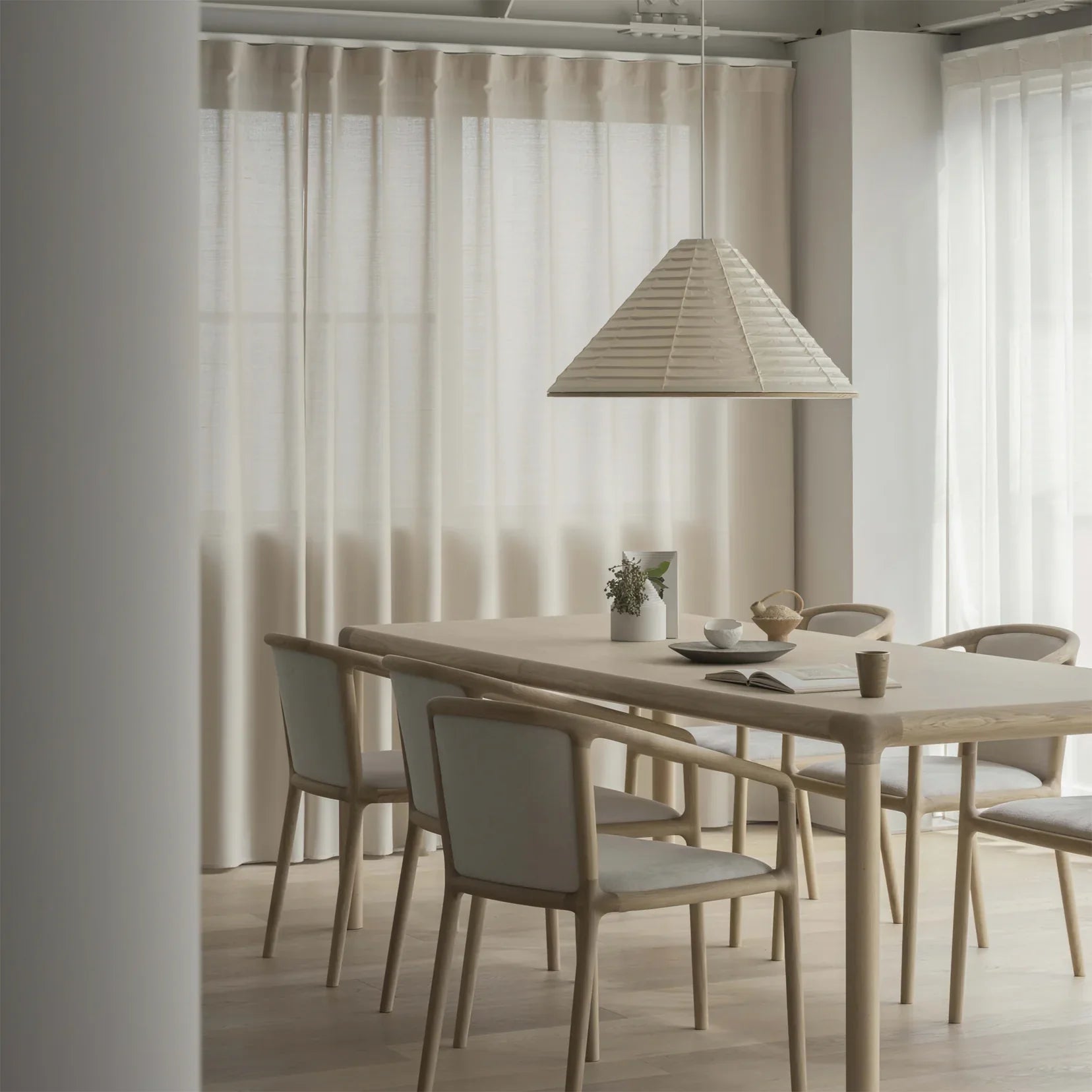 Cone Washi Pendant Light