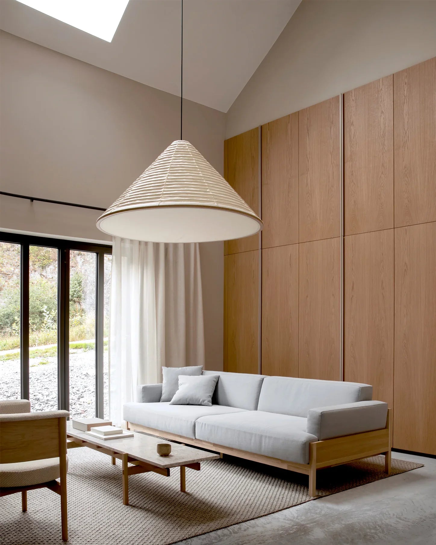 Cone Washi Pendant Light