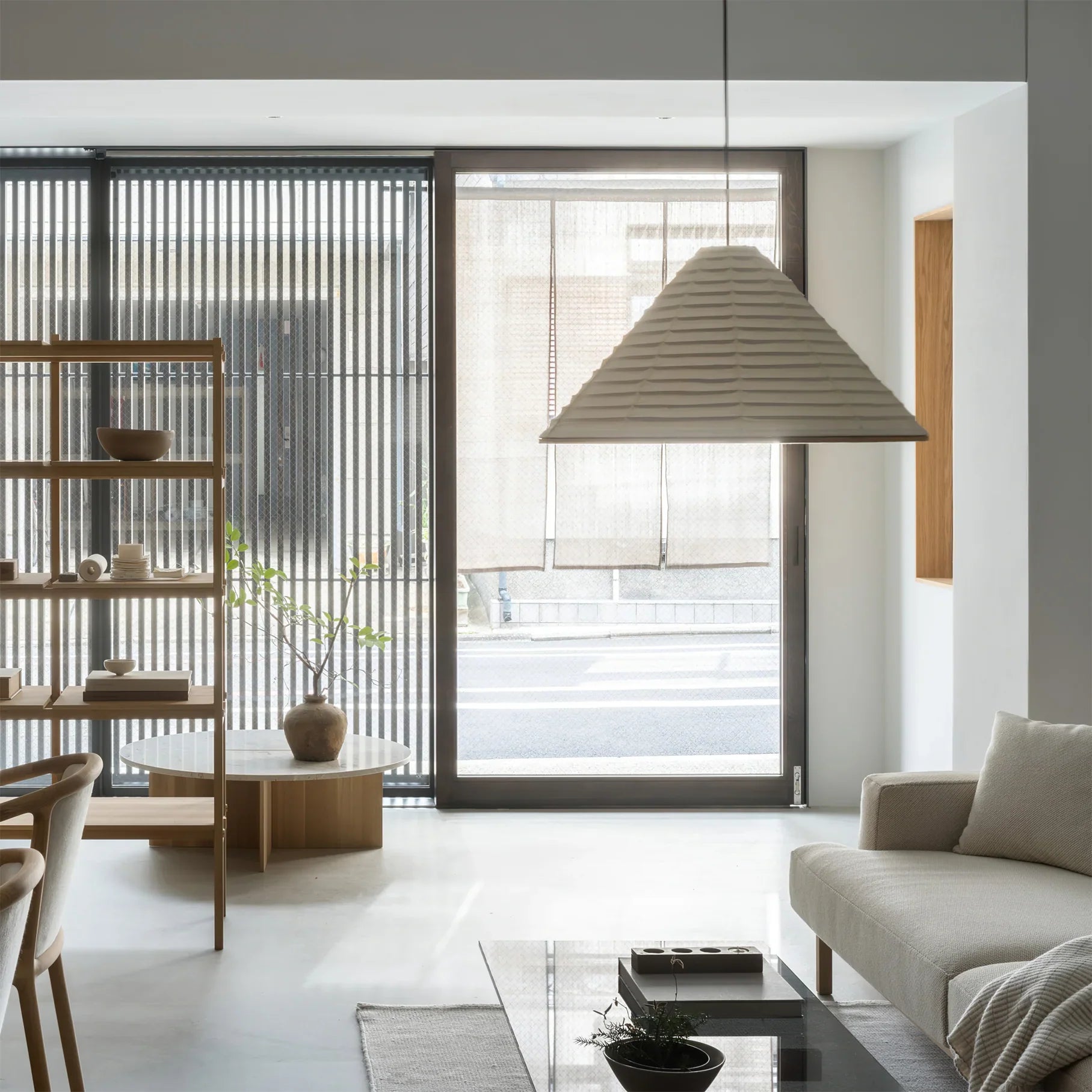 Cone Washi Pendant Light