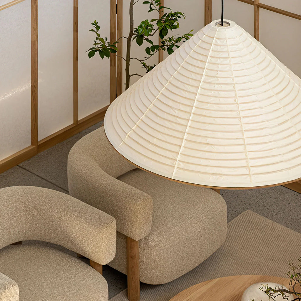 Cone Washi Pendant Light