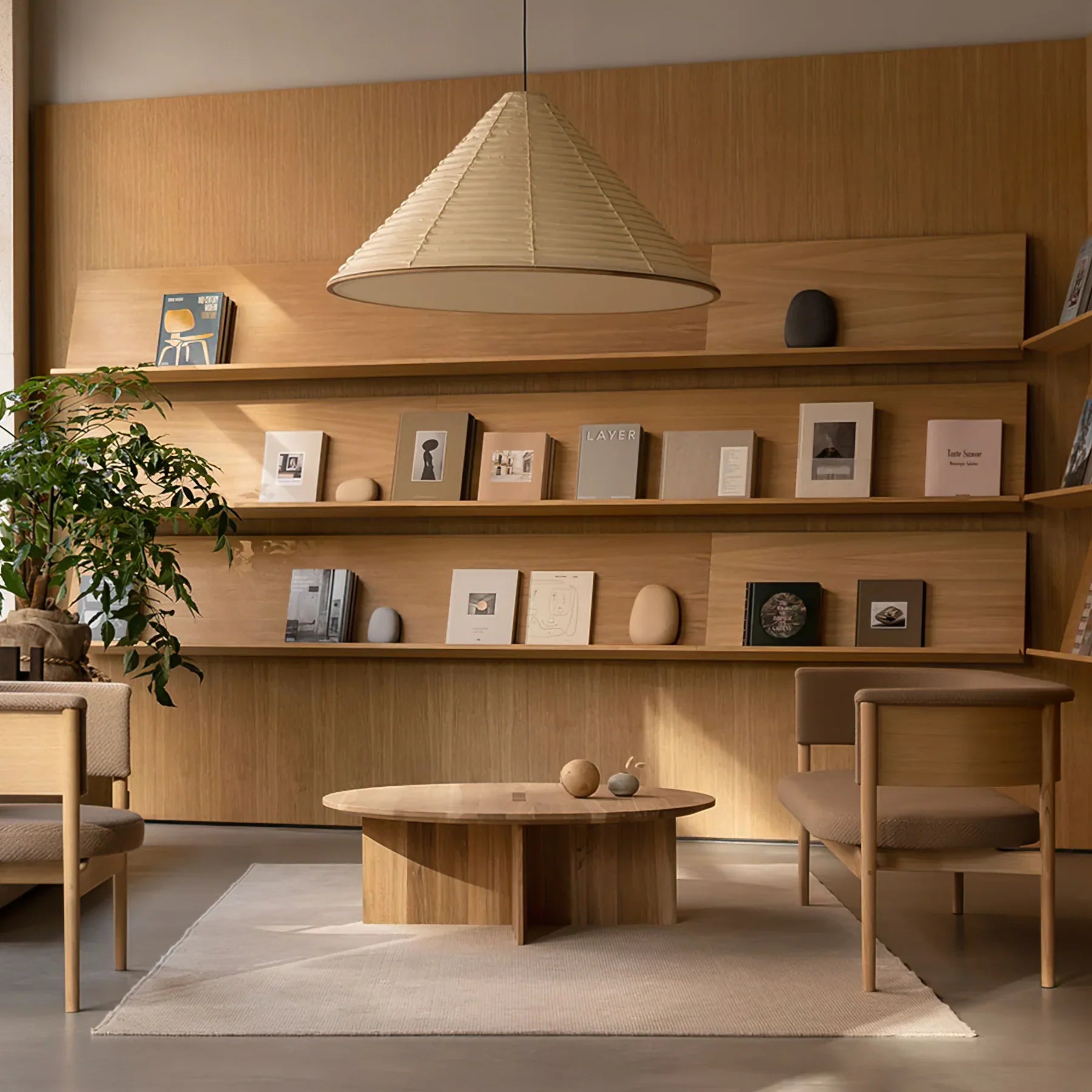 Cone Washi Pendant Light