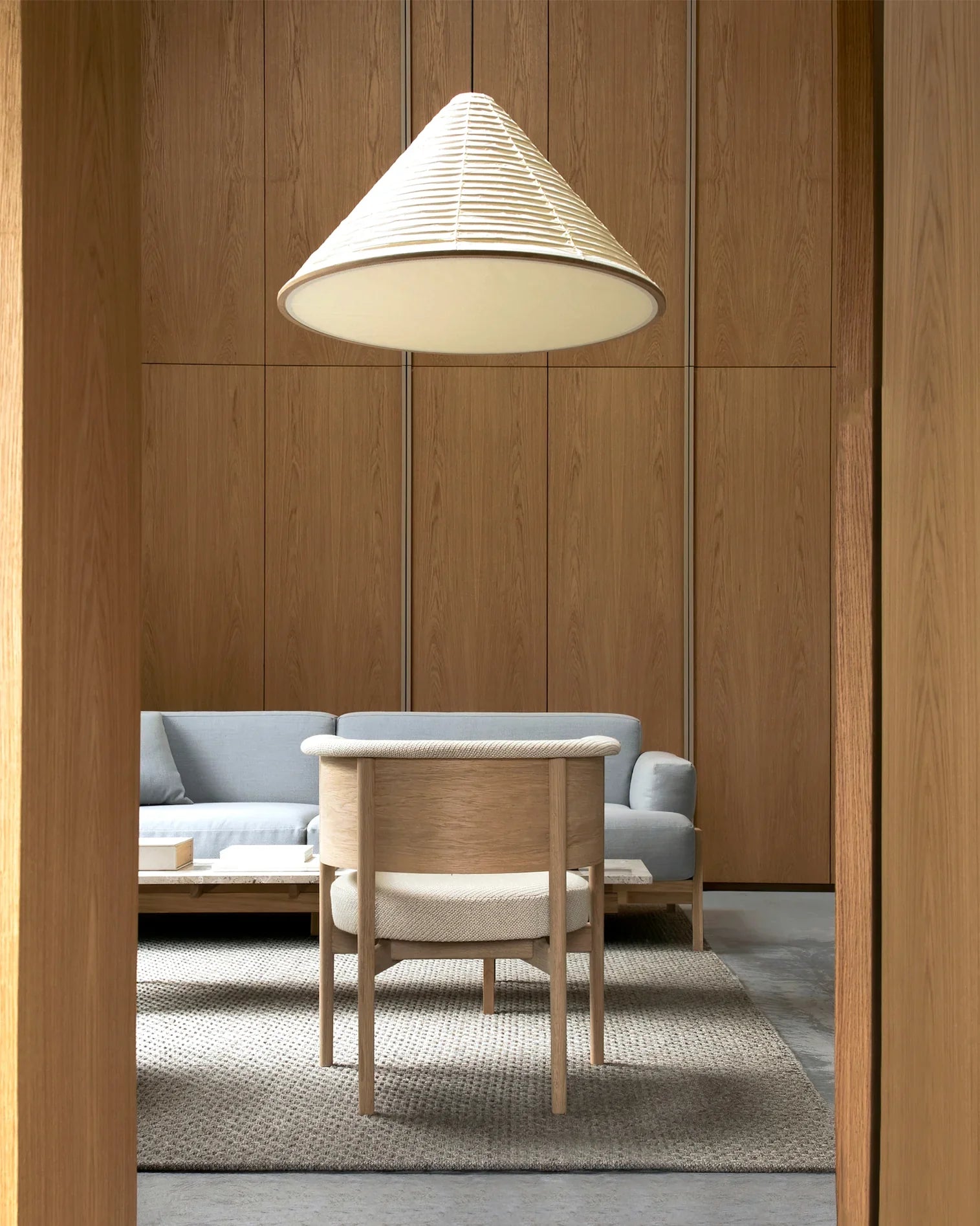 Cone Washi Pendant Light