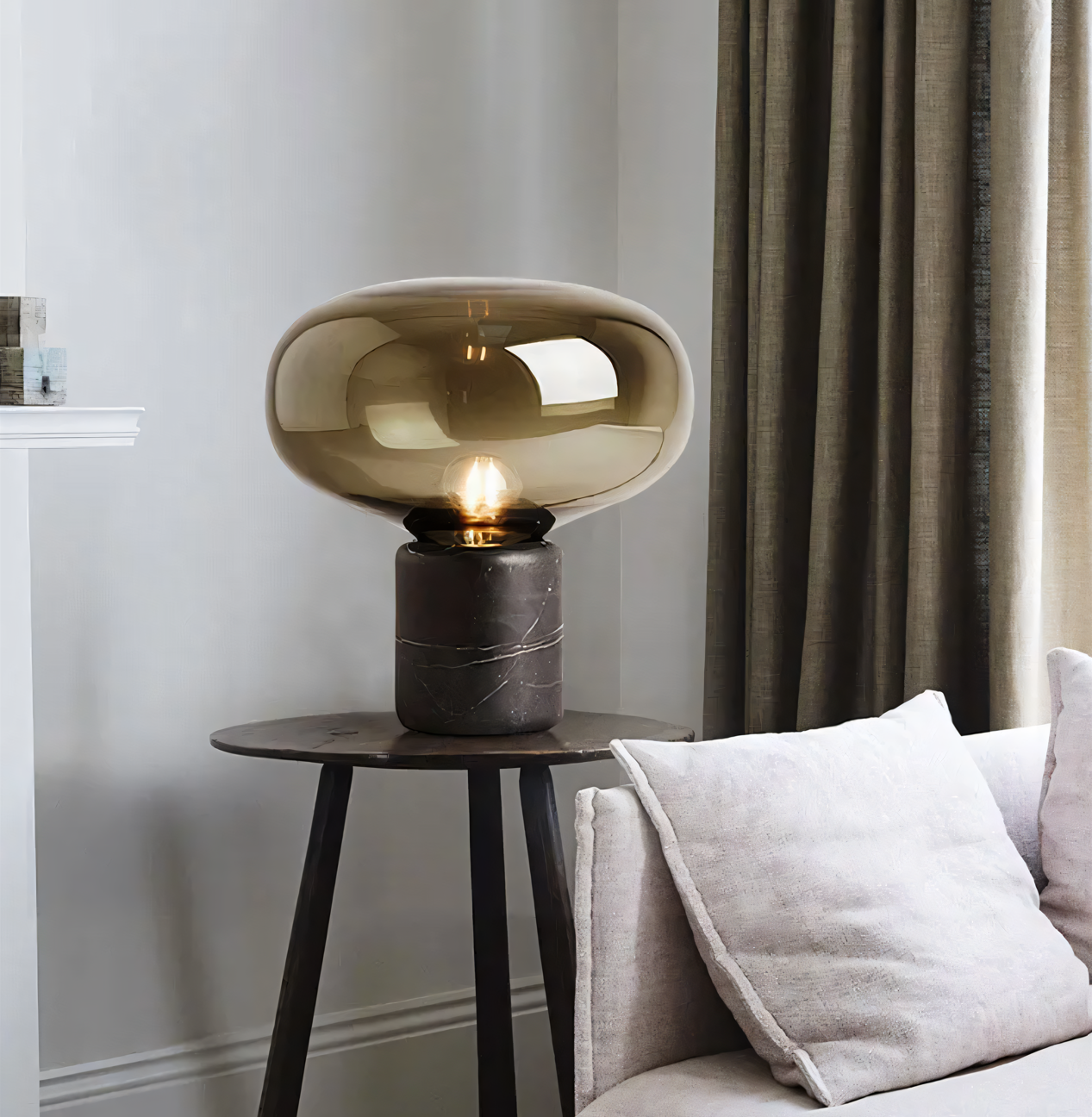 Marquina Marble Table Lamp
