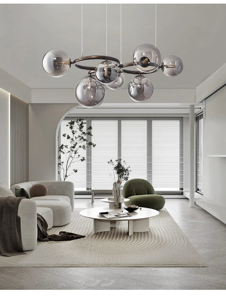 Black Gold Sphere Lamp