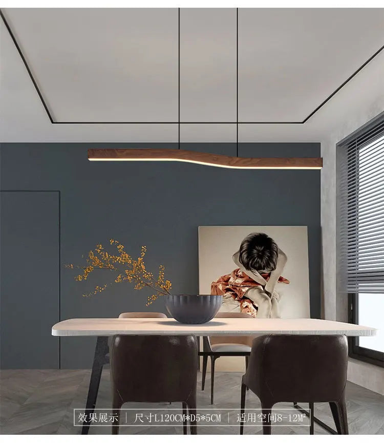 Linea Wood Pendant