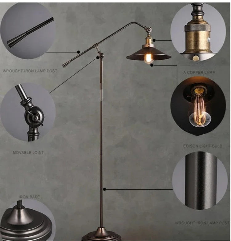 Lustre Vintage Floor Lamp