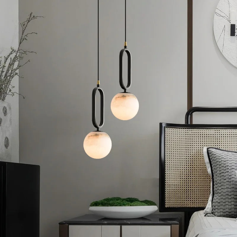 Astra Pendant Light | Marble Natural Stone